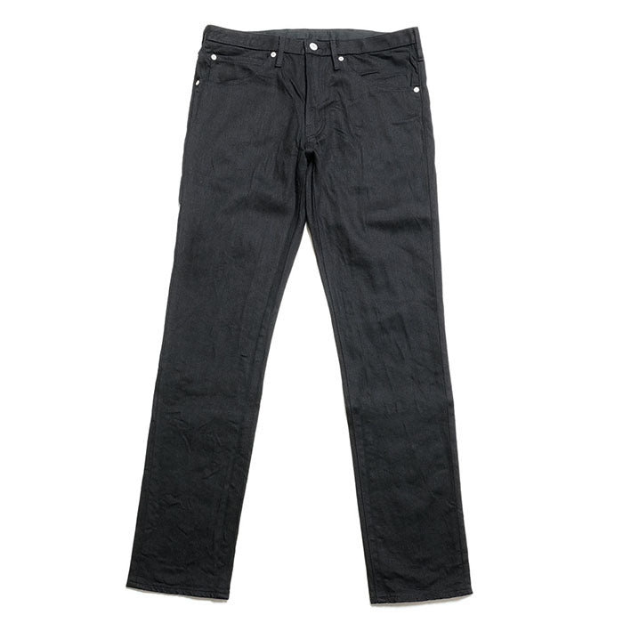 Burgus Plus - Zip Fly Tight Straight Stretch Jeans Black - 740-ST