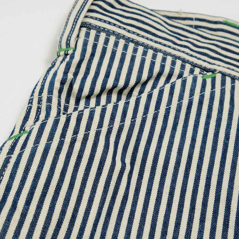 SUGAR CANE<br>11oz.HICKORY STRIPE WORK PANTS<br>SC41823