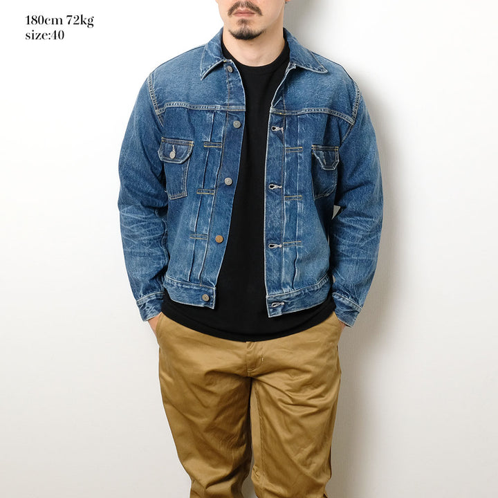 SUGAR CANE - 14.25oz. DENIM JACKET - 1953 AGED MODEL - SC11953SW